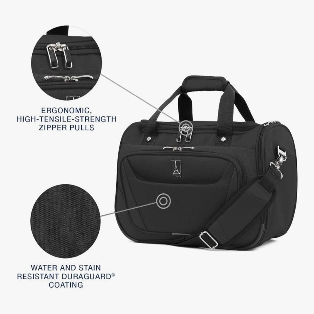 Travelpro Maxlite 5 Softside Lightweight CarryOn Tote, Overnight Weekender Bag - Picture 3 of 16